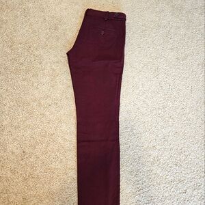 Massimo dutti burgundy trousers size S